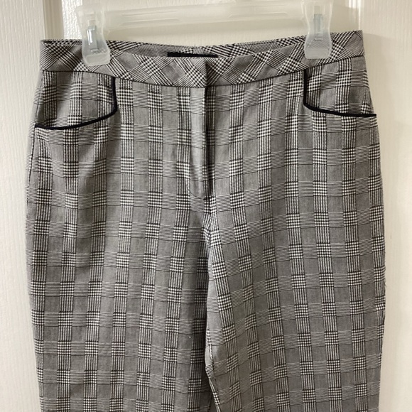 Pink Tartan Women’s Pants Trousers Plaid Cropped Career Office Women's Size 4 - Picture 3 of 13
